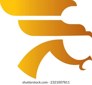 Logo aus einfachem und elegantem Logo mit falkförmiger, originaler Logo-Vorlage