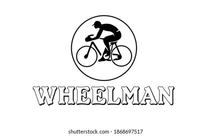 Logo man on a Bicycle