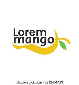 Logo manggo fruit logo vector image illustration