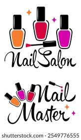 
Logo for a manicurist. Beauty salon, manicure