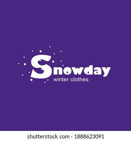 Logo for manufacturers and stores of winter clothing. Vector