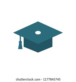 LOGO MAP PIN EDUCATION GRADUATION FLAT STYLE