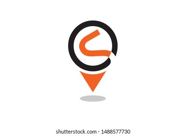 Logo Map symbol vector design template. Location logotype. Location Icon place logo icon. Map pointer icon