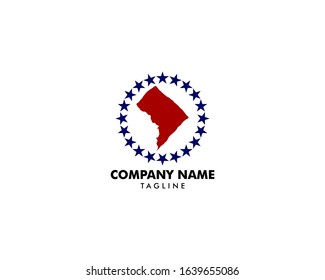 Logo Map of the Washington D.C District