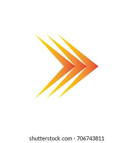 Logo mark horizontal direction arrows