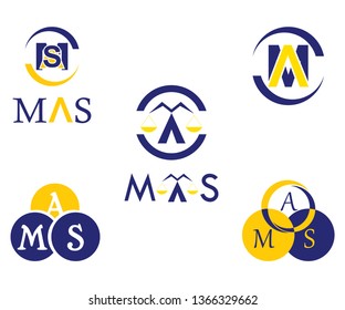 Logo Mas Blue and Yellow