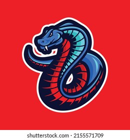 Logo mascot cobra snake cartoon illustrations