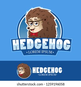 Logo Mascot Cute Hedgehog