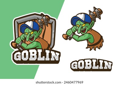 logo mascot goblin good for team and community