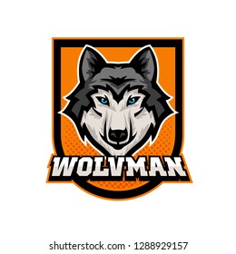 logo mascot sports gaming animal wolf