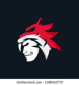 Logo mascot tiger mask