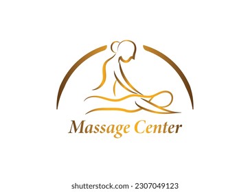 Logo for massage center, Spa. vector illustration. 