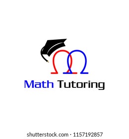 logo for math tutoring, course online logo symbol