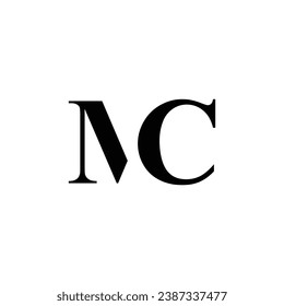 Logo MC initial MC Macdonald business identity