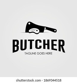 Logo Meat Bucher Template Design