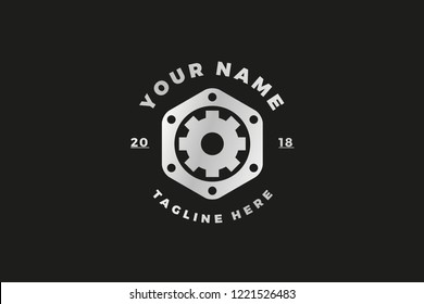 Logo for mechanic, automation, controller. Vector illustration design.