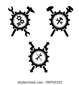 logo mechanic and electrician