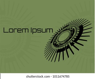 logo of mechanics, workshop, mechanism, detail, picture for applications, advertising
