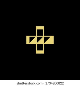 un logo de la cruz médica