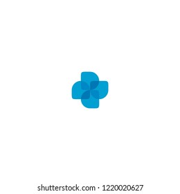 logo medical leaf  abstract
