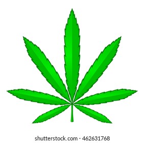 Logo medical marijuana. eps10 vector illustration