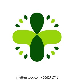 Logo. Medicine. Cross.