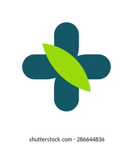 Logo. Medicine. Cross.