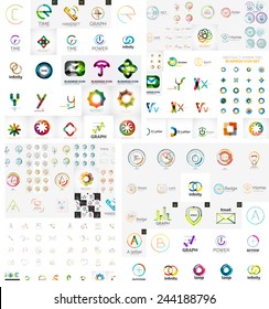 Logo Mega Collection Abstract Geometric Business Stock Vector (Royalty ...