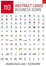 Logo mega collection, abstract geometric business icon set