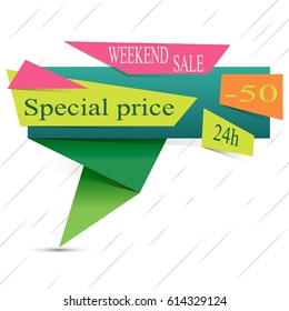 The logo with Mega sale message on the  line vector illustration.