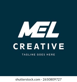 Logo MEL, MEL letra inicial criativo, MEL design, caligrafia, símbolo, emblema, elegante, abstrato, marca de palavra, sinal, arte, tipografia, moda