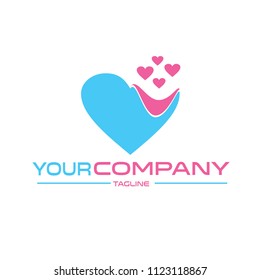 Logo melted heart