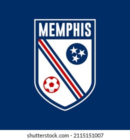 Logo Memphis, Tennessee, USA Football Team
