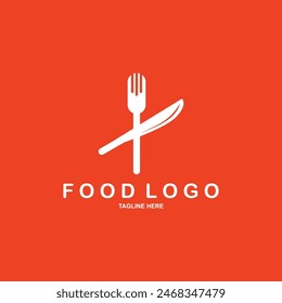 Logo menu. Cutlery logo. Cuisine, cooking symbol vector illustration. Chef logo. Restaurant logo.