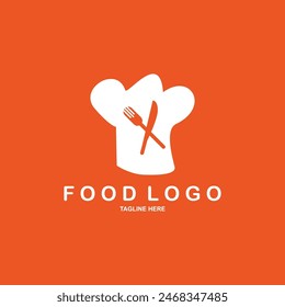 Logo menu. Cutlery logo. Cuisine, cooking symbol vector illustration. Chef logo. Restaurant logo.