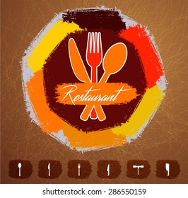 Logo Menu Restaurant with Icon Set