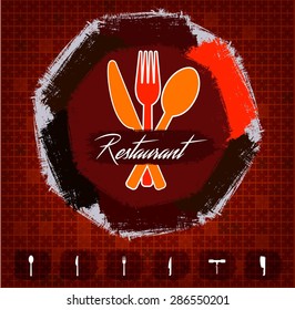 Logo Menu Restaurant with Icon Set