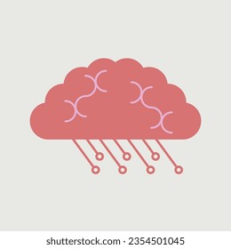 A logo merging brain-inspired vector, AI circuitry, and limitless intelligence, symbolizing boundless creativity.