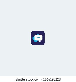 logo message icon with a simple design