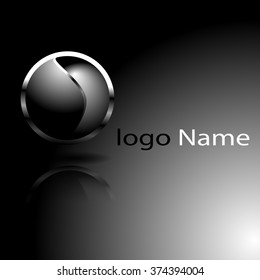 logo metal insert with 3D effect