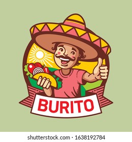 Logo for a Mexican restaurant. Spicy cuisine, traditional Mexican food