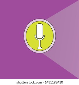 Logo Microphone  for rap Music 