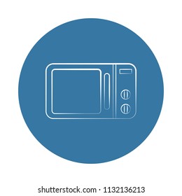 logo microwave oven icon. Element of Electro icons for mobile concept and web apps. Badge style logo microwave oven icon can be used for web and mobile apps