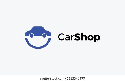 Logo minimalist concept for automotive car shop