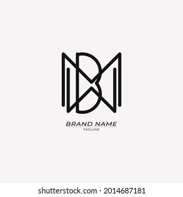 Logo Minimalist Letter BMW Logo Design Icon