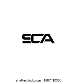 Logo with minimalist SCA vector initials