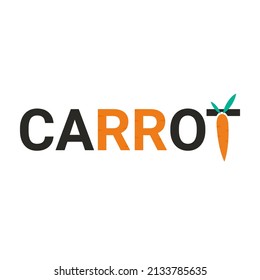 
Logo mixed between letters and carrots