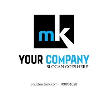 Logo Mk Letter Design Vector Stock Vector (Royalty Free) 708951028 ...