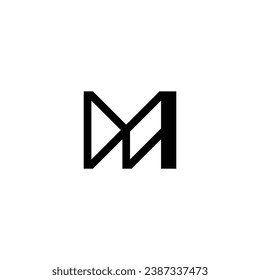 Logo mm initial mm modern digital management partners investing brokers corporate business identity