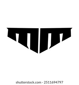 Logo MM Typography Y2K Clothing Logo Patch Apparel Fashion Vector Design K48, Commercial Use